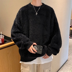 ！2023冬季新款男士貂毛圆领毛衣加厚保暖针织衫M2302特P48，男装针织衫/毛衣，电商B220