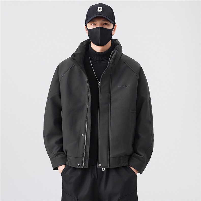 标50绒皮羽绒服男冬季2025新款刺绣A313-3319-P225控劵后298,男装羽绒服,电商A313
