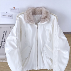 美式座山雕毛立领加厚棉服男冬季复古百搭情侣保暖棉衣外套，男装棉衣，星座506A