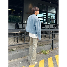 【有货】冰川蓝立领外套男高级感痞帅春秋工装夹克JK7703CC-特P65，男装夹克，星座1007（原301D）