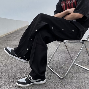 男春夏新款青少年时尚排扣裤休闲裤SK506P35图片