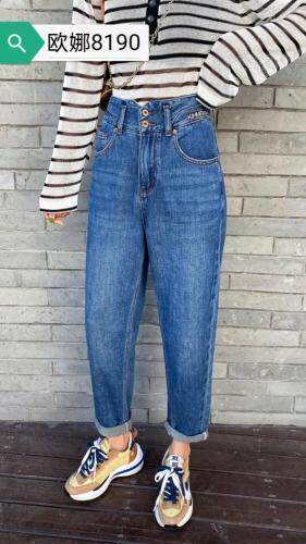 2021秋季欧娜牛仔裤，女装牛仔裤，OUNA欧娜