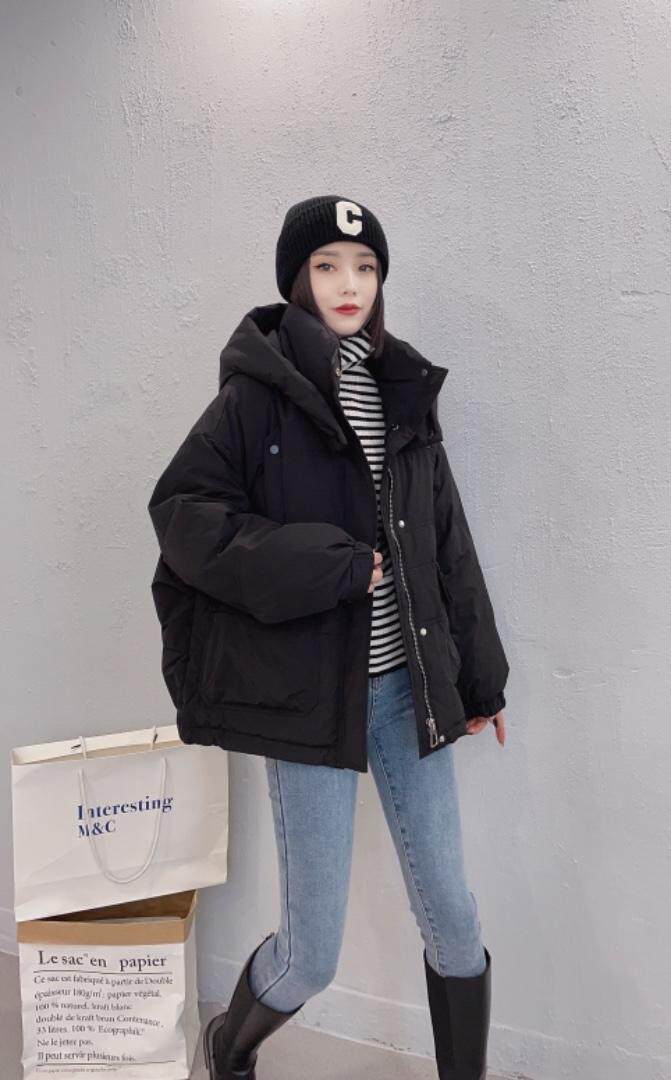 羽绒服三个颜色三个尺码M、L、XL，女装羽绒服，秀红佳丽