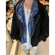 可拆卸双层帽重磅开衫卫衣男女连帽长袖卫衣XZ212-1-QJK8895-P70，男装卫衣，星座212-1
