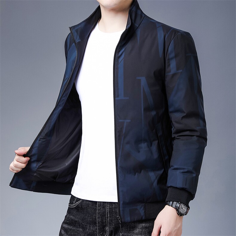 A931369加厚立领帅气羽绒服男式修身男士外套冬季潮流P165,男装棉衣,电商B360