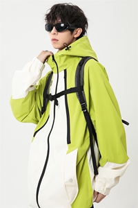 秋季新款宽松夹克男撞色三防冲锋衣外套DSA157B-JK7831-P75图片
