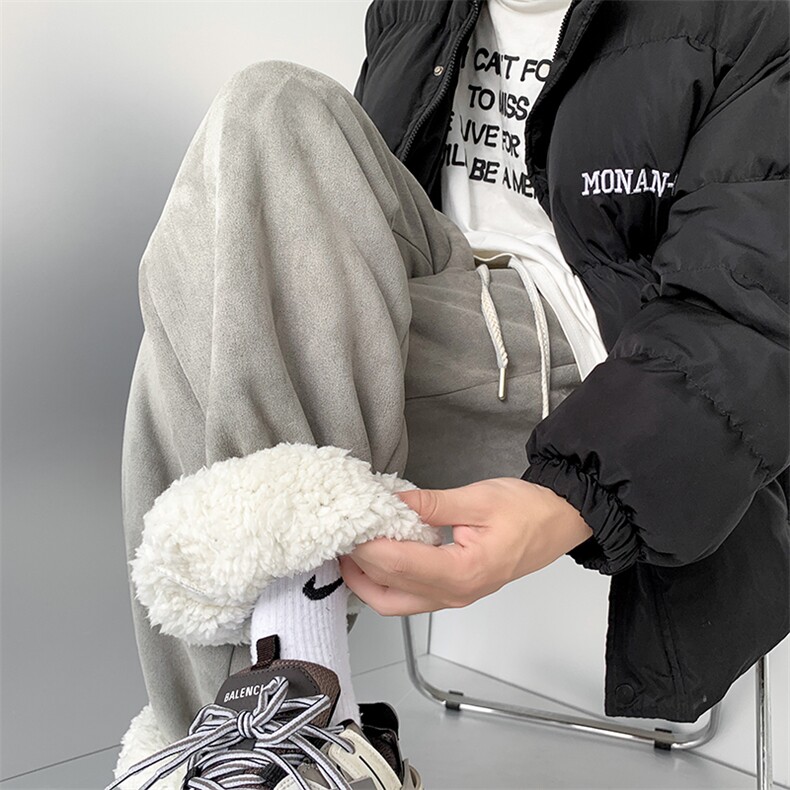 棉花绒束脚裤男生休闲裤厚款长裤KD566-P50,男装休闲裤,电商D312-1