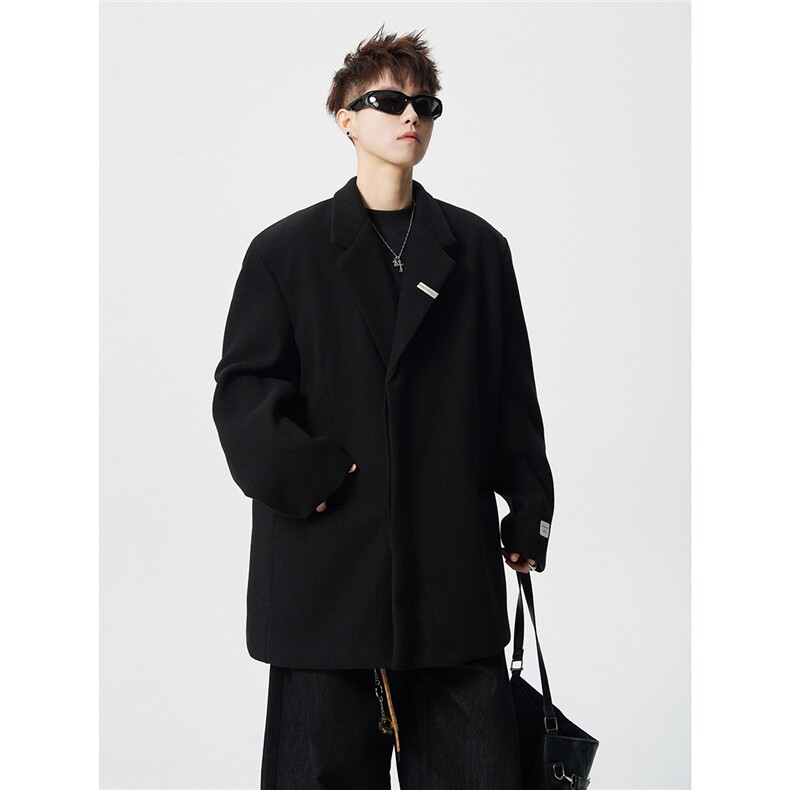 毛呢子西装大码M-5XL加棉大衣聚酯纤维XF78167P118控188，男装西服套装，星座227-7