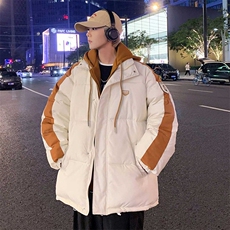 假两件连帽棉衣中性棉袄外套棉服男女面包服3361-P70控108，男装棉衣，星座207