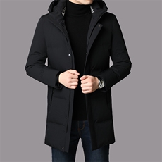 冬装新款标白鸭绒连帽加厚保暖羽绒服休闲商务品质男装外套，男装羽绒服，钱塘6003（原4033）