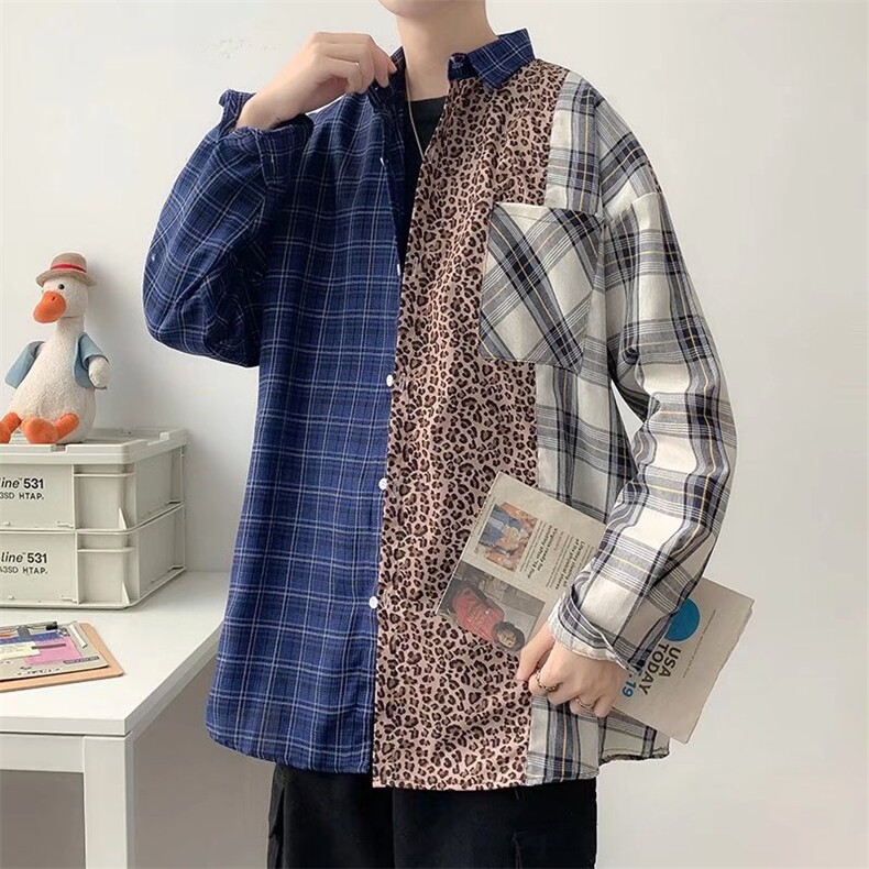 长袖衬衫男港风日系韩版潮流帅气衬衣SY002P36,男装衬衫,星座1116-2