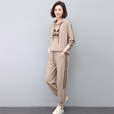 2024年春秋季新款连帽卫衣两件套中老年运动服套装，女装套装/套裙，忆绮罗