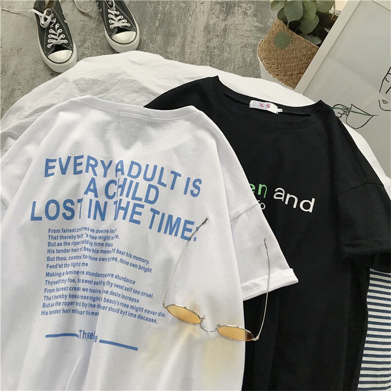 714-2-T090男新款港风日系男宽松棉麻体恤情侣短袖,男装T恤,星座714-1
