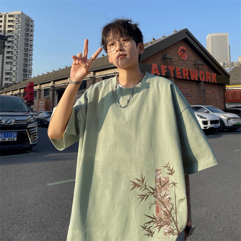 量大优供视频230g重磅纯棉短袖T恤男NT206-特P19控38,男装T恤,电商B367