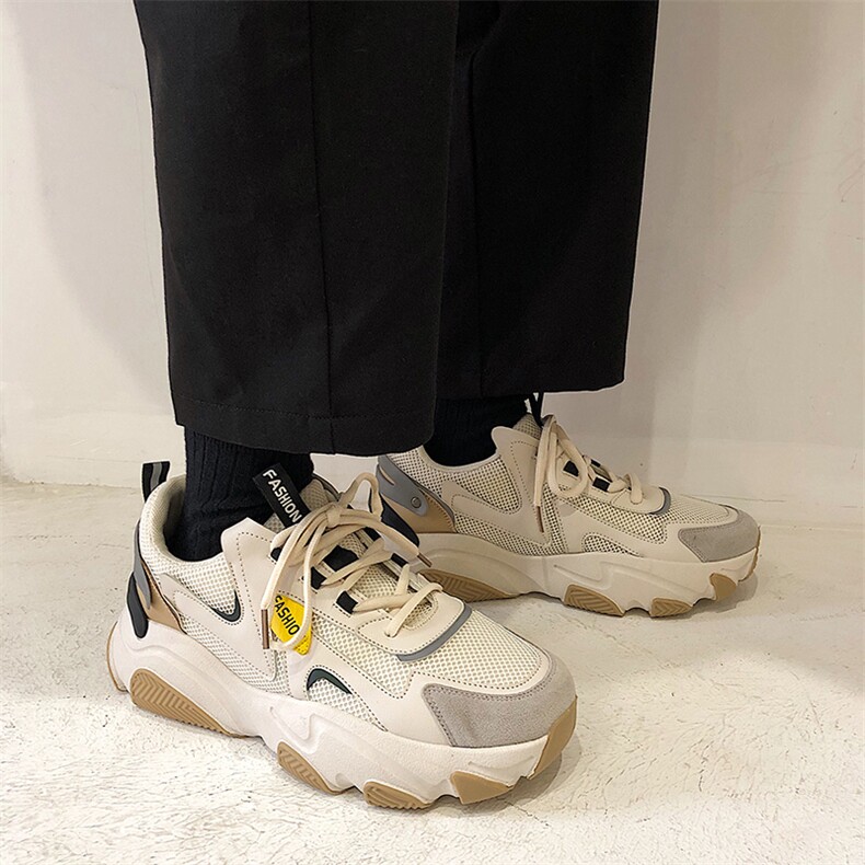 韩版chic潮流机能风老爹鞋男网红ins厚底运动跑鞋B253-Y285-P58,男鞋休闲鞋,星座814A（原电商B253）