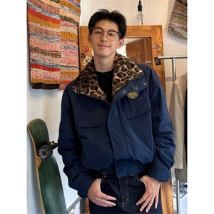网图 美潮豹纹座山雕棒球服棉服外套 W1938/特P93图片