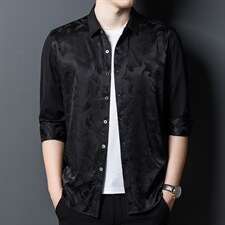 男长袖夏季薄款中年爸爸秋装上衣丅翻领卫衣春秋季polo衫，男装卫衣，电商B212（原钱塘6029）