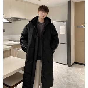 羽绒服冬季新款中长款情侣韩版连帽羽绒服外套Y918/P190