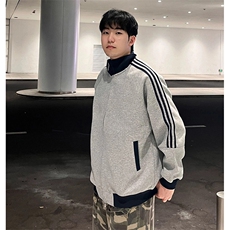 抖音得物高品质美式高街重磅结构设计拼接织带立领卫衣外套CM42，男装卫衣，电商A486