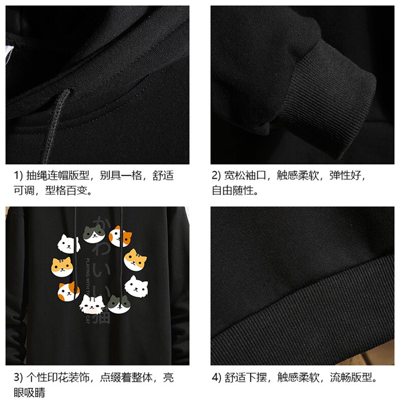 WY2215-P35纯棉连帽卫衣男大码运动帽衫宽松薄砖墙,男装卫衣,电商A040A