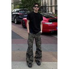 【网图】B221美式ins多口袋休闲迷彩工装裤子LK24254-特P48控78，男装工装外套，电商B221