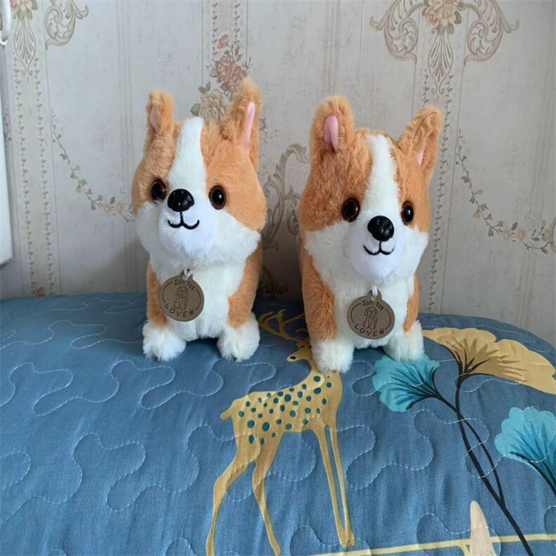 柯基犬，文豪毛绒玩具