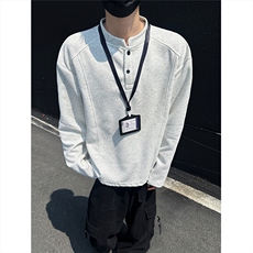 【图】POLO衫翻领卫衣长袖T恤W989/特P22白灰有加绒，男装Polo衫，电商A094