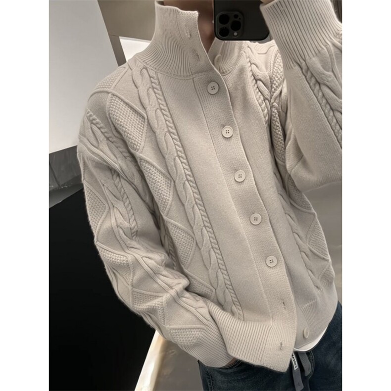 8219-P70针织衫外套男温柔系韩系穿搭宽松开衫毛衣男款潮流韩版,男装针织衫/毛衣,星座215-1