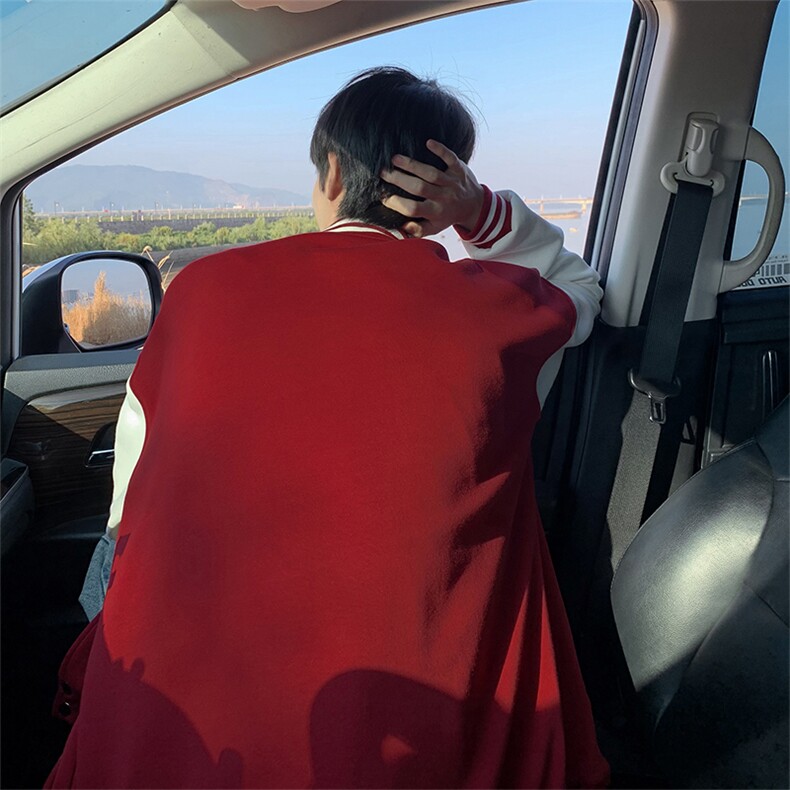 抖音得物高品质重磅全棉二开360克立领棒球服开衫卫衣外套CM12,女装短外套,电商A486
