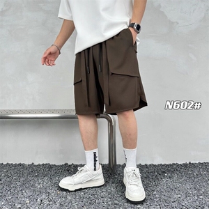 2025新款美式机能风大口袋工装短裤男夏季户外休闲宽松潮牌五分裤
