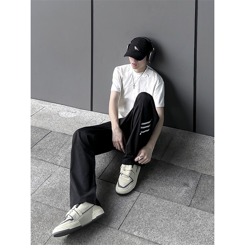 B221美式ins街头hiphop休闲情侣宽松运动裤子LK23117-P60控78,男装休闲裤,电商B221