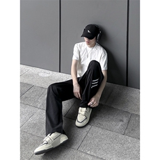 B221美式ins街头hiphop休闲情侣宽松运动裤子LK23117-P60控78，男装休闲裤，电商B221