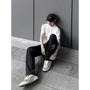 B221 美式ins街头hiphop休闲情侣宽松运动裤子 LK23117-P60 控78图片