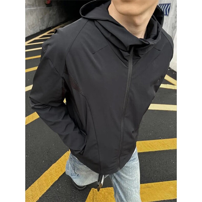 现货（网图慎用）连帽特批P55立领特批P50激光冲孔防晒衣男J5256图片