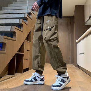 24春款纳米皱工装裤休闲裤束脚裤男KP205P55