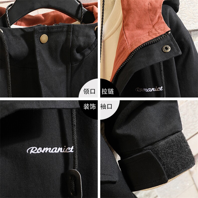 夹克男外套2020冬季新款青少年纯棉潮流加绒加厚棉服DS283T,男装夹克,电商A102