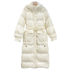 2022冬季新款轻奢中长款90白鸭绒过膝加长修身季带收腰显瘦羽绒服图片