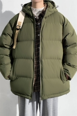 冬上新青少年加棉加厚棉服潮纯色清新连帽棉衣外套男女9979-P80，男装棉衣，电商A441-1