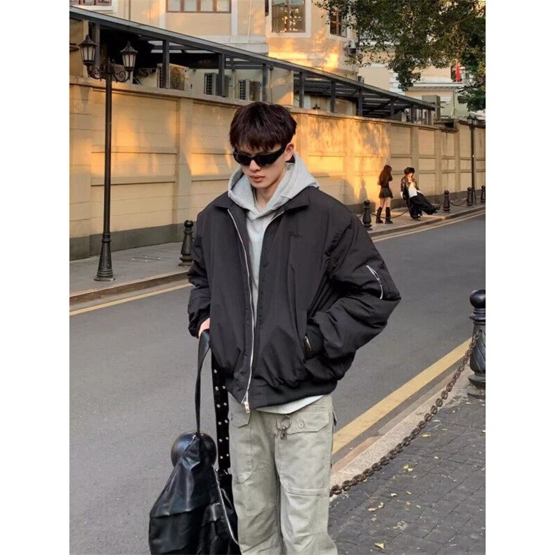 【有货】DWF016-P58飞行夹克外套男高级无品牌常规款潮春秋拉链，男装夹克，星座603-2