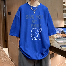 华夫格t恤男短袖男大码五分袖HT73411-P22，男装T恤，电商A040