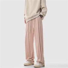A408-K20021-P48-X69-（亚麻绉）80%棉20%粘胶，男装休闲裤，电商A408