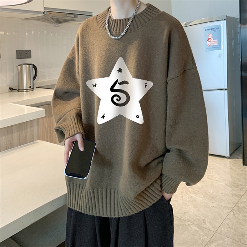 8XL半高领毛衣男大码胖子针织衫毛线衣 M18368-P45 加绒款-P65图片