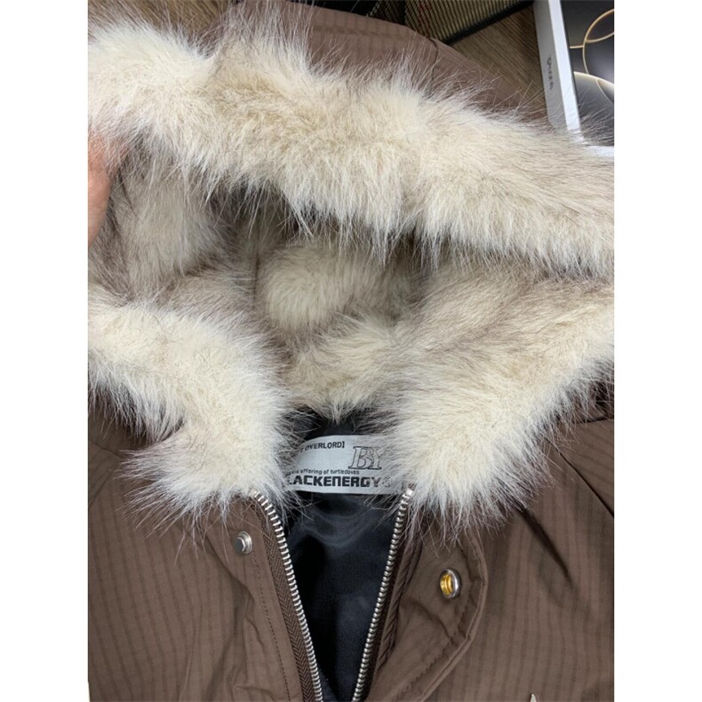 【有货】HY773LL-特P102美拉德咖棕色棉服外套男高级感加棉夹克,男装夹克,星座1007（原301D）