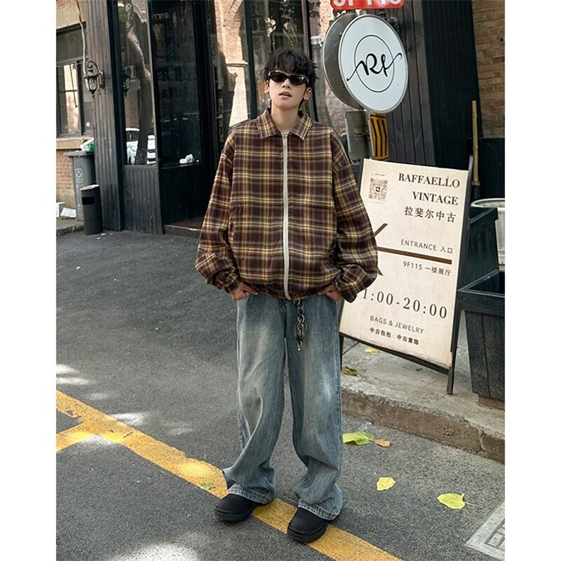 夹克男士韩版潮流宽松百搭帅气时尚2025春季ins新款外套W6183-P64,男装夹克,星座412-3