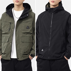 2025新款派克服工装连帽三防外套双面穿休闲夹克F0926-P100控199，男装夹克，电商D215