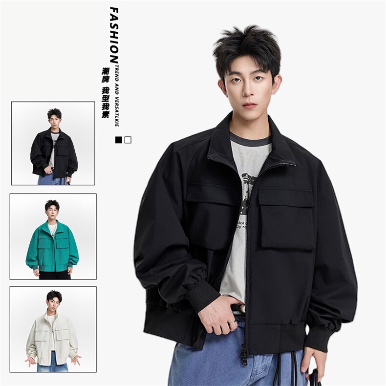得物二开高级潮牌大口袋设计翻领夹克外套男2025秋季JK1222-P88,男装夹克,星座1103-3