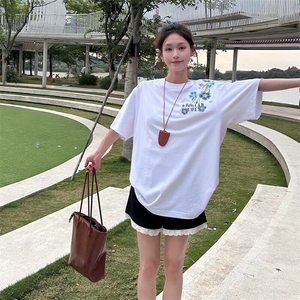 万针全刺绣解构设计260克重磅双纱纯棉高品质美式高街短袖T恤特39图片
