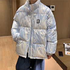MY265-特93控148港风星空情侣装男装棉衣宽松棉服冬装加厚外套，男装棉衣，电商B370