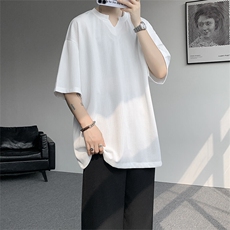 短袖男夏季新款港风宽松冰丝T恤T0158-P22，男装T恤，星座214-3