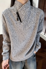 (有原版亮片)美式条纹交叉V领卫衣XZ514-2-HWY70-常规P25加绒P30，男装卫衣，星座514-2(原B239)